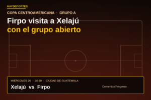 Gráfico editorial: Firpo vs Xelajú, Copa Centroamericana