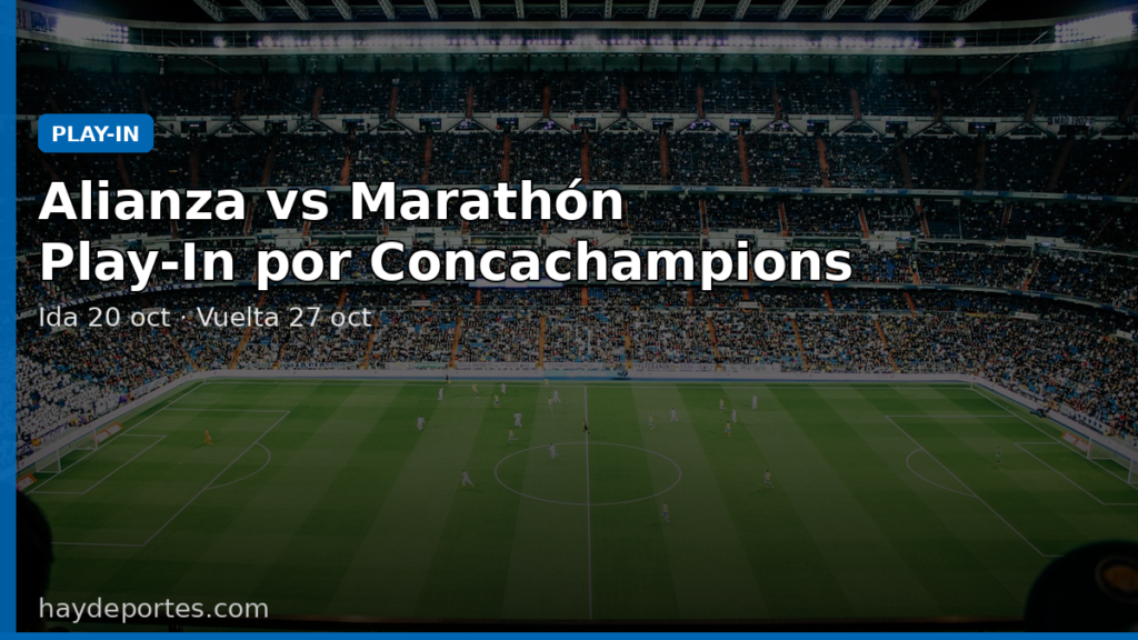 Estadio / fútbol — Alianza Play-In Marathón