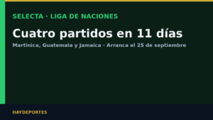 Selecta Liga de Naciones 2026. Gráfica editorial Haydeportes.