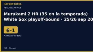 White Sox 6-1 Rockies. Murakami dos jonrones. Gráfica editorial Haydeportes.