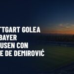 Bundesliga: el Stuttgart golea 4-2 al Bayer Leverkusen con doblete de Demirović. Gráfica editorial de Haydeportes (Fútbol).