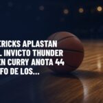 NBA: los Mavericks aplastan 120-96 al invicto Thunder y Stephen Curry anota 44 en triunfo de los Warriors. Gráfica editorial de Haydeportes (Baloncesto).