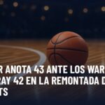 NBA: Booker anota 43 ante los Warriors y Murray 42 en la remontada de los Nuggets; los 76ers y Rockets siguen invictos. Gráfica editorial de Haydeportes (Baloncesto).