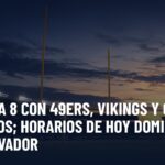 PREVIA NFL: semana 8 con 49ers, Vikings y Chiefs invictos; horarios de hoy domingo en El Salvador. Gráfica editorial de Haydeportes (NFL).