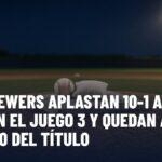 SERIE MUNDIAL: los Brewers aplastan 10-1 a los Rays en el Juego 3 y quedan a un triunfo del título. Gráfica editorial de Haydeportes (Béisbol).
