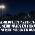 TENIS: Alcaraz-Medvedev y Zverev-De Minaur, semifinales en Viena; Fritz y Struff siguen en Basilea. Gráfica editorial de Haydeportes (Tenis).