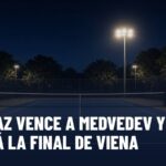 TENIS: Alcaraz vence a Medvedev y jugará la final de Viena; Vacherot da la sorpresa ante Fritz en Basilea. Gráfica editorial de Haydeportes (Tenis).
